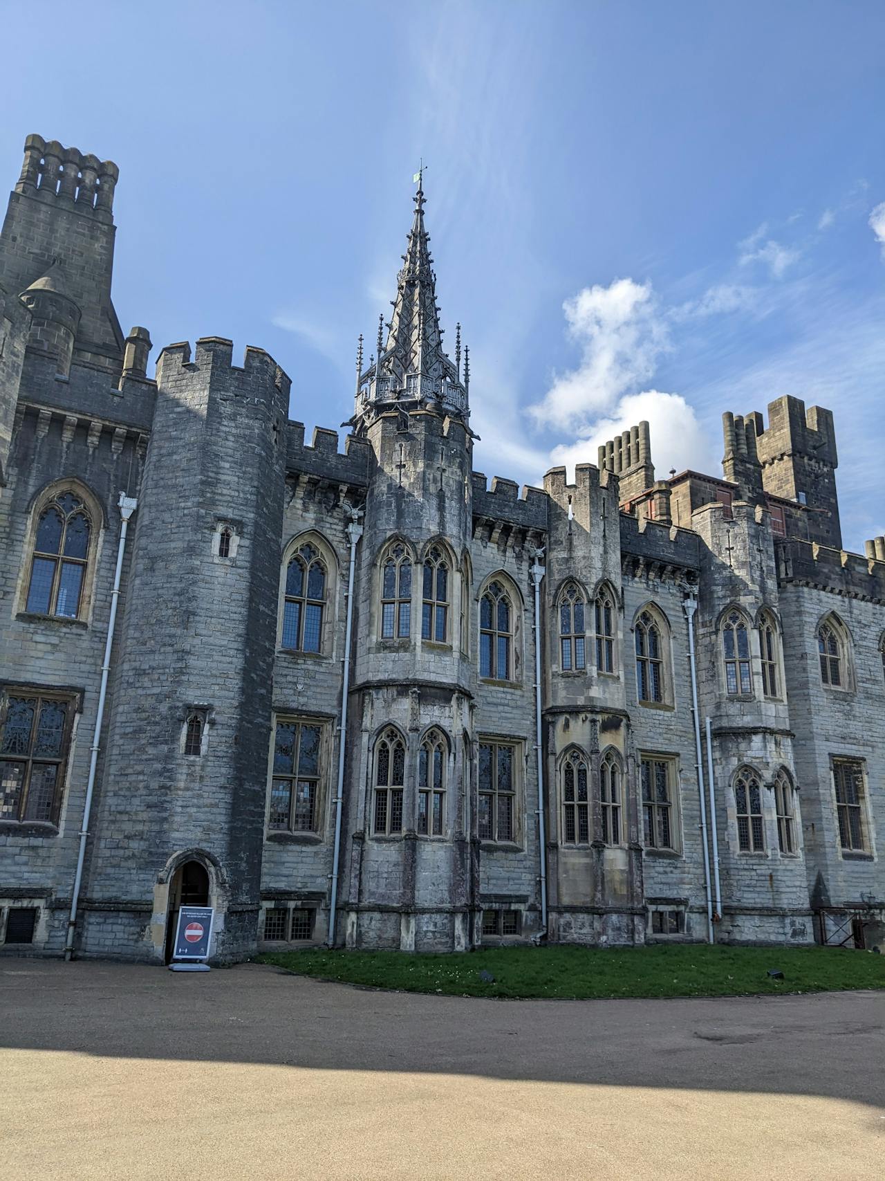 Cardiff Castle Gothic apartments — the clock tower and Victorian Gothic facade of Cardiff Castle